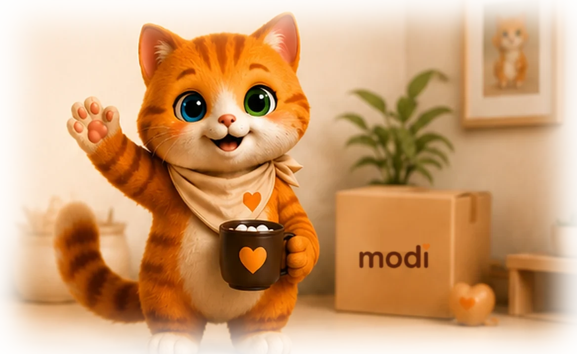 Odasında kupasıyla el sallayan Modi